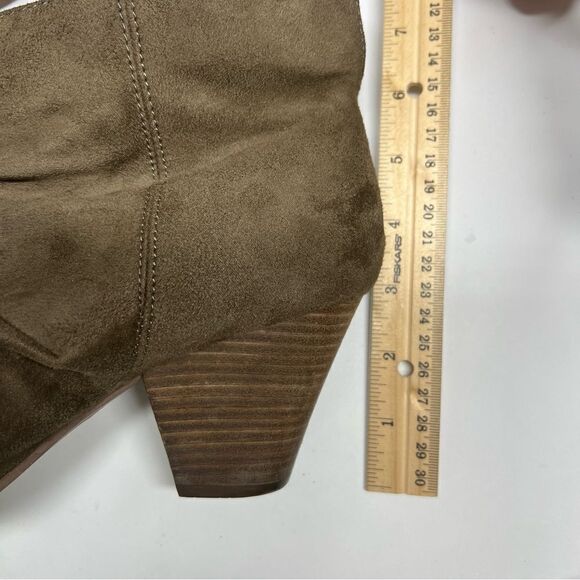 Diba Ankle Slouch Boots Booties Women’s Size 8.5 Sophia Green Brown Suede - Picture 4 of 13